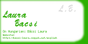 laura bacsi business card