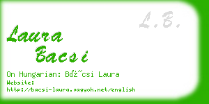 laura bacsi business card